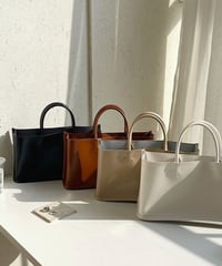 [OUTLET]square basket bag/4color