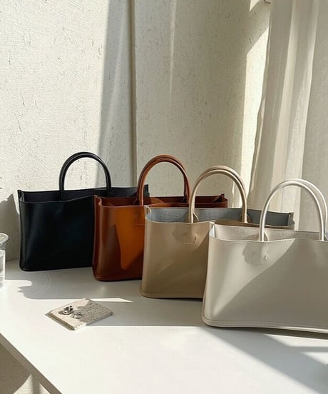 [OUTLET]square basket bag/4color