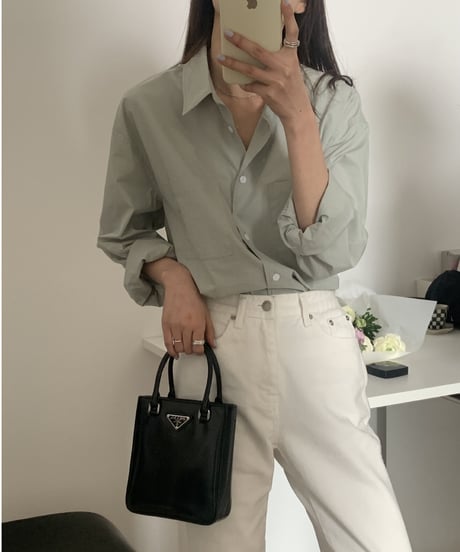 [OUTLET]double pocket color shirt/5color
