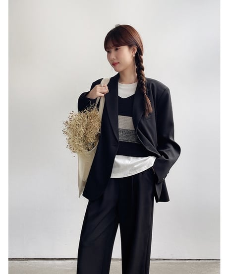 2way wrap layer slacks/2color