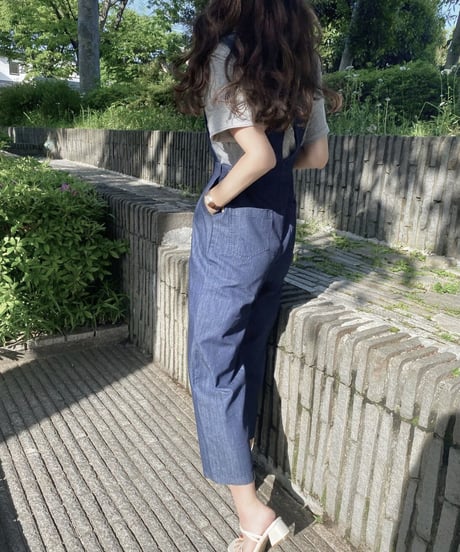 denim jumper all-in-one