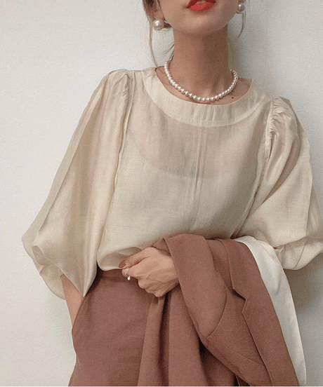 【original】balloon sleeve blouse