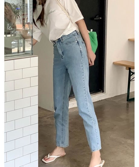 cropped highrise denim/light blue