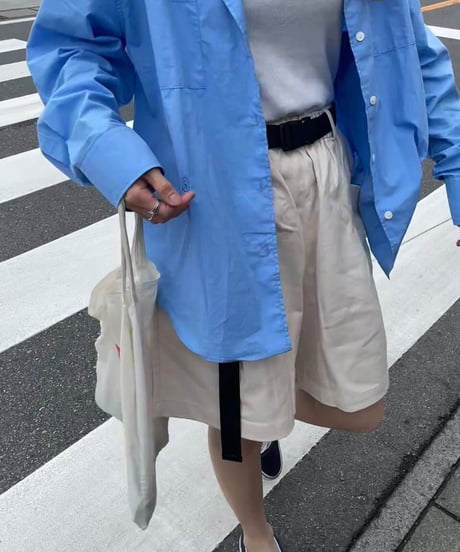 half work pants & belt/3color