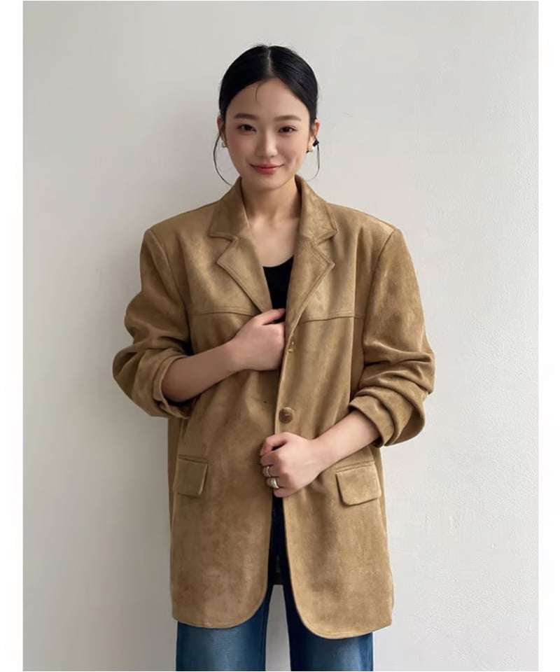Na.e ナエSuede Tailored Jacket スエード ジャケット Na.e ナエSuede Tailored Jacket スエード ジャケット 【公式通販】