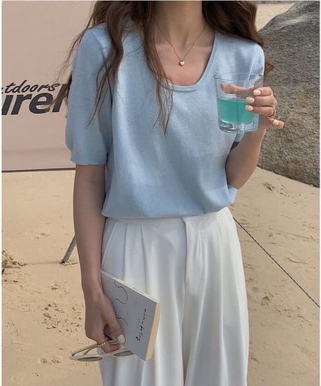 soft knit tops/7color(ネコポス)