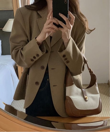 basic tailored jacket/2color