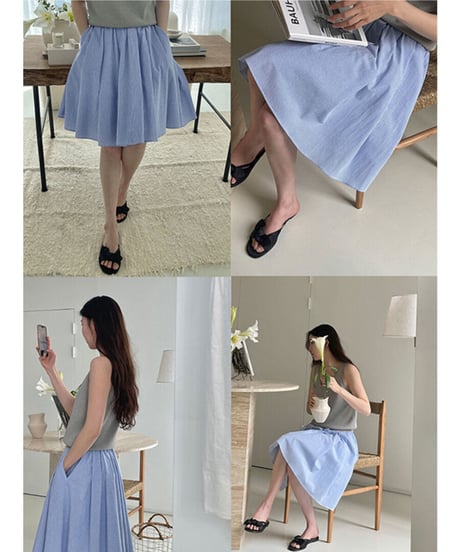 middle volume skirt/3color