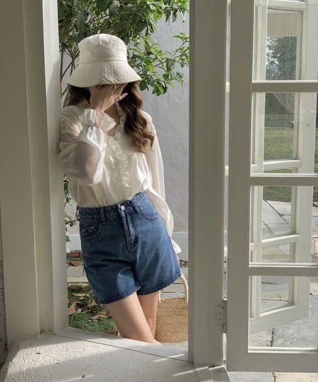 airy v neck blouse/3color(ネコポス)
