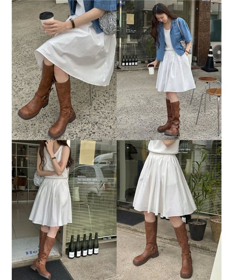 middle volume skirt/3color