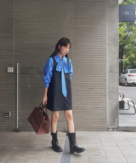 eco leather jumper skirt