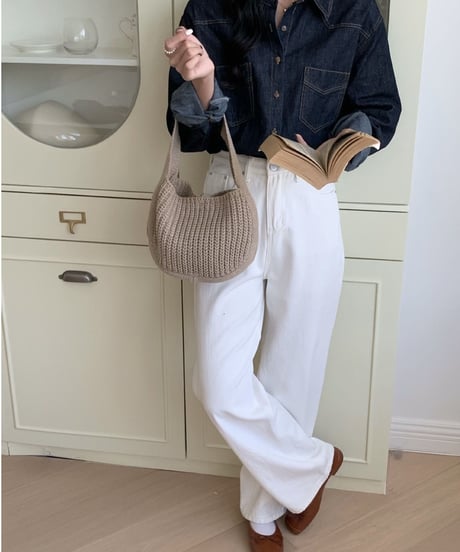 knit mini bag/5color