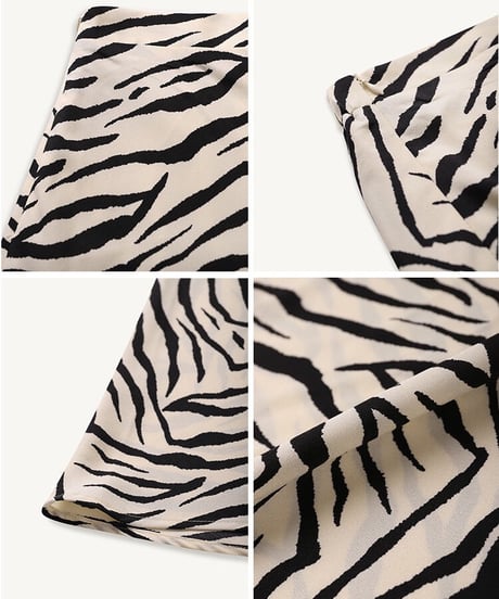 zebra long skirt