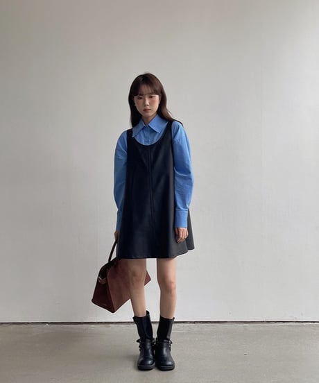 big ribbon shirt/2color