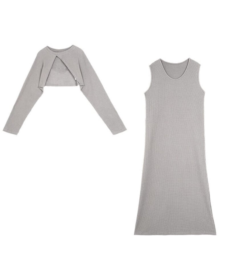 asymmetry bolero & one-piece SET/4color | as.style