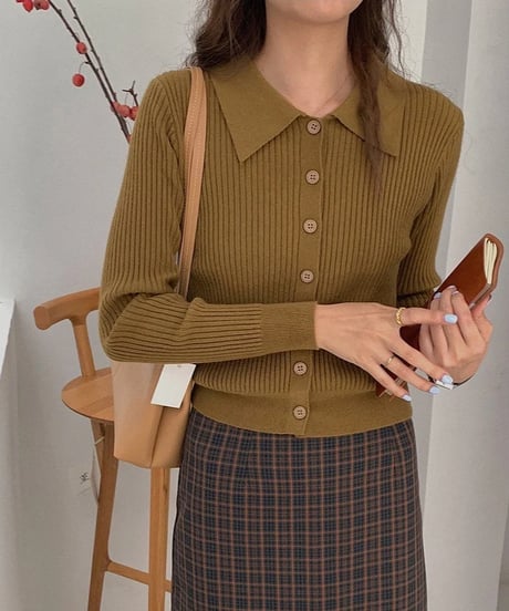 color polo rib tops/8color(ネコポス)