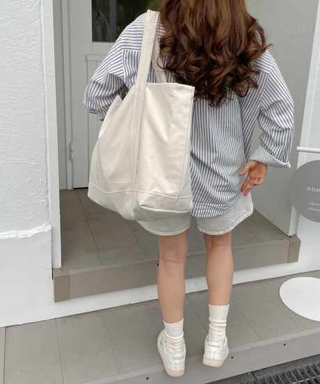 stripe over shirt/3color