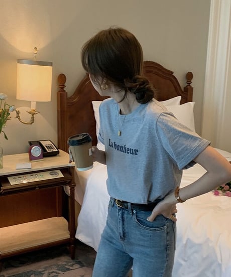 La bonheur tee/3color(ネコポス)
