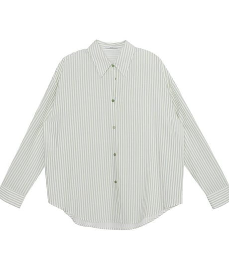 stripe over shirt/3color