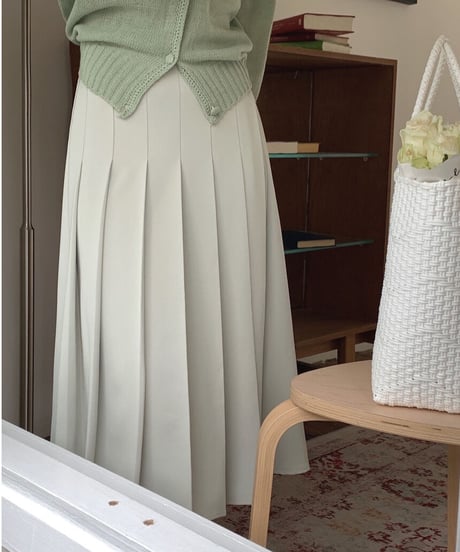 box pleats skirt/2color