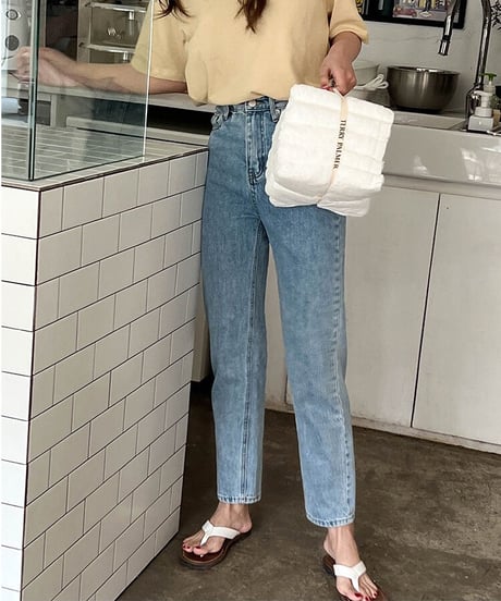 cropped highrise denim/light blue