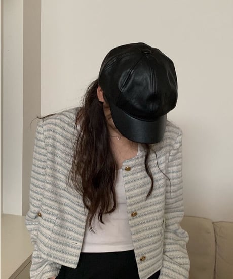 eco leather hat/2type