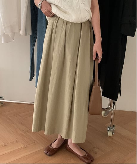 cotton volume skirt/2color