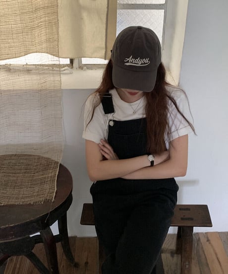 black denim salopette