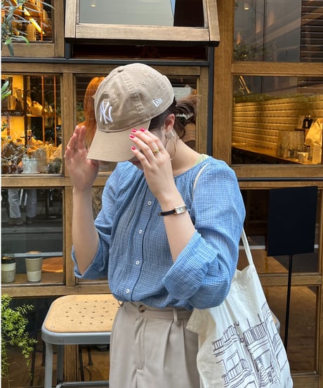 gingham check blouse/4color(ネコポス)