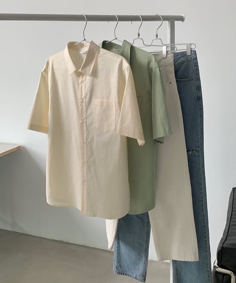 half sleeve color shirt/2color(ネコポス)