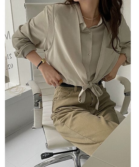 layered design shirt/3color