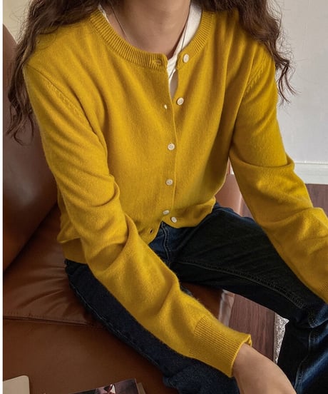 [OUTLET]wool color cardigan/4color