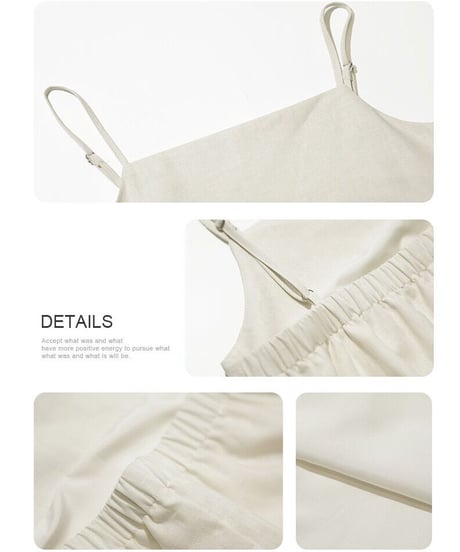 [OUTLET]linen camisole tunic/2color(ネコポス)