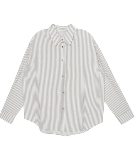 stripe over shirt/3color