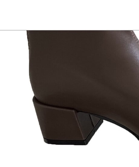 [OUTLET]eco leather short boots/3color