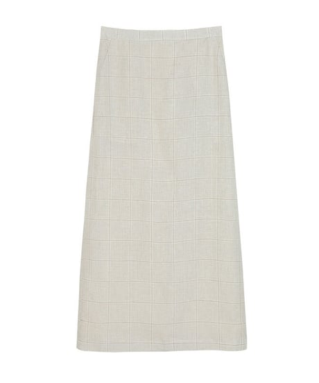 （linen 100%）linen check SET UP(下)/2color