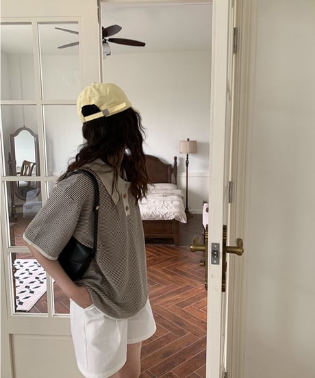 border polo summer knit/3color