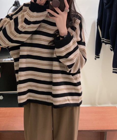 mulch color border knit PO/2color