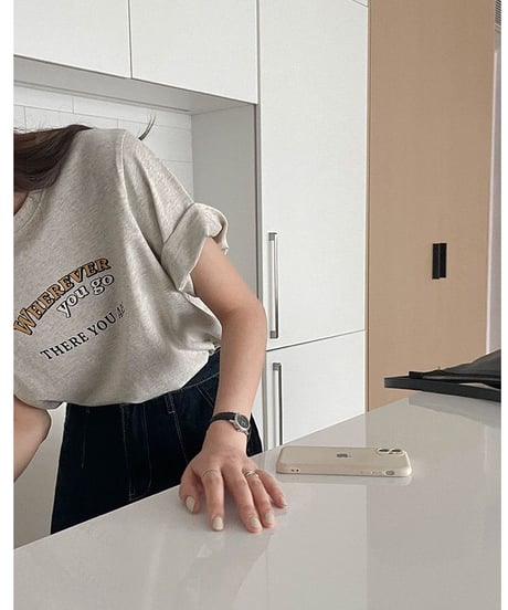 wherever logo T-shirt/2color(ネコポス)