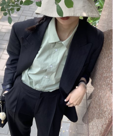 half sleeve color shirt/2color(ネコポス)