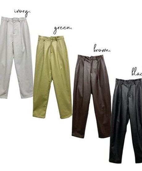 [OUTLET]eco leather pants/3color