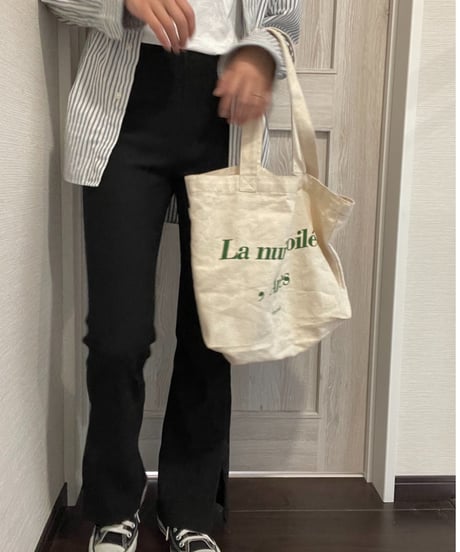 side slit lib pants/3color