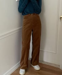 corduroy straight pants/4color