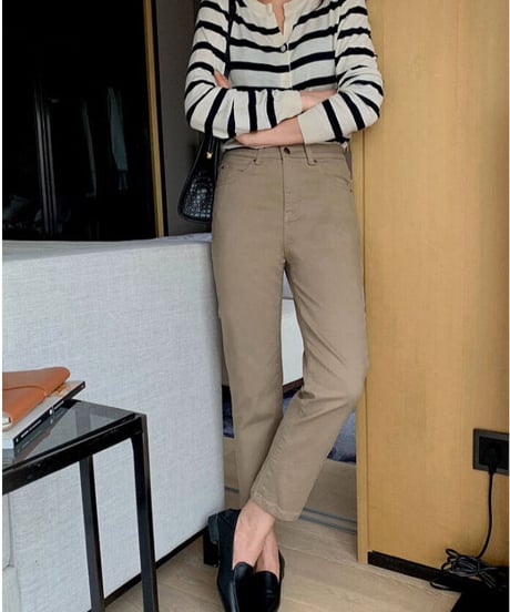 cropped color slim denim/3color