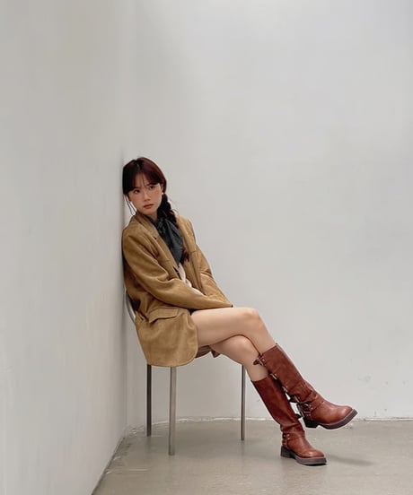 suède tailored jacket
