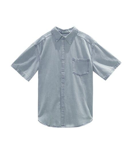 light denim shirt (half sleeve)