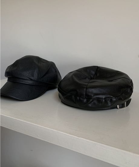 eco leather hat/2type