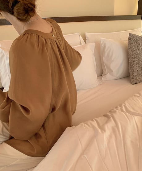 tencel satin blouse(ネコポス)