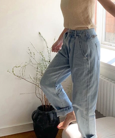 gurkha denim pants/2color