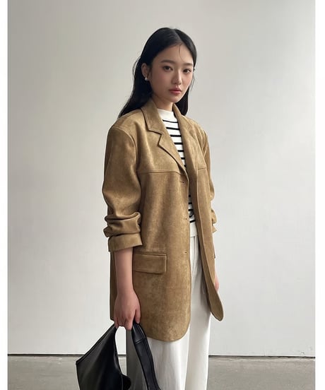 suède tailored jacket